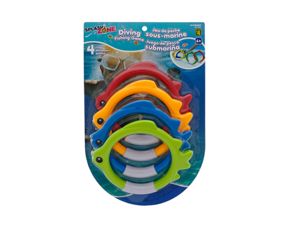 Diving Fish Rings, 4pc - 4 pk