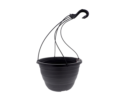 Round Hanging Plastic Planter - 12.75" X 7.9"