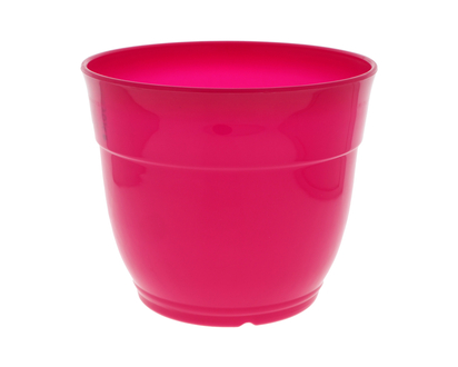Glossy Bell Shaped Plastic Planter - 8.3"X7.2"