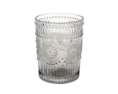 Embossed DOF Heavy Glass Tumbler - 296ML (10oz)