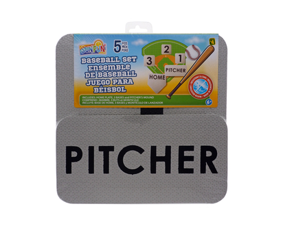 Eva Baseball Base Set, 5pc - 5 pk