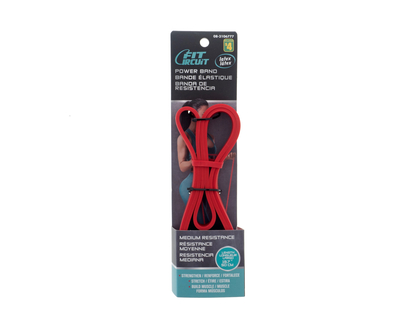 Medium Resistance Power Red Band, Sport - 50cm(Folded)