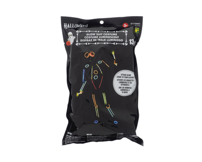 Halloween-Glow Suit Costume Kit, 4pc