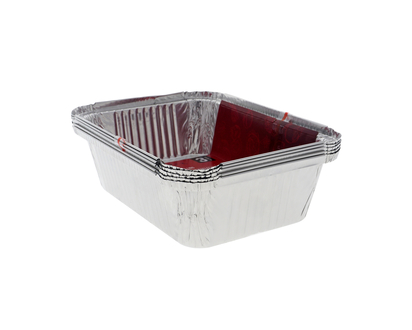 Foil Containers W Folded Lids, 2PC - 2pk,4lb