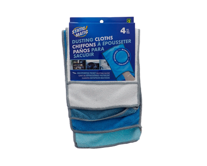 STATIC MATIC 4 Microfiber Pocket Cloth - 4 pk