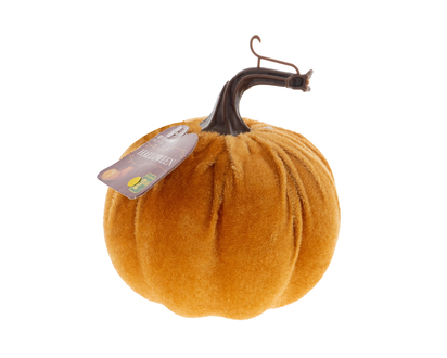 Thanksgiving-Velvet Pumpkin Decor - 4"X4"X4.5"