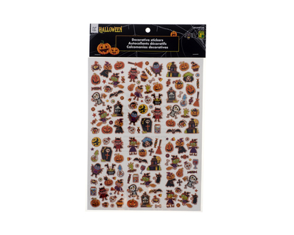 Halloween-Feuille d'autocollants laser - 31.6cmx20cm