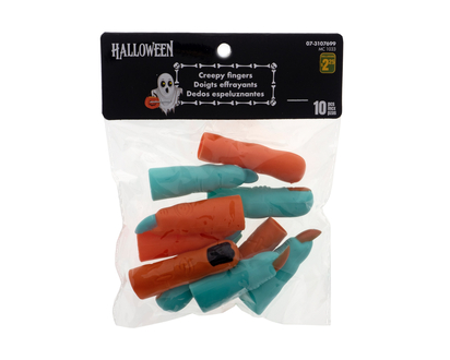 Halloween-Creepy Fake Fingers, 16pc - 10pcs