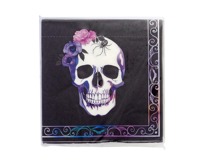 Halloween-Skull Luncheon Napkins, 18pc - 18ct
