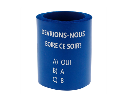 Scripted Foam Can Coolers French
