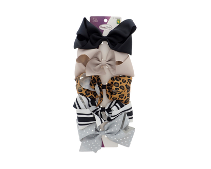 Hair Bows, 5pc - 5 pk