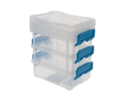 PlaBoxesWithClips&Lid,2,3,4PC - 2pk,3pk,4pk