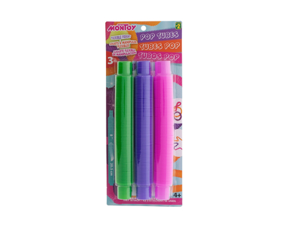 Antistress Pop Tubes Toy Asst, 3pc - 3 pk