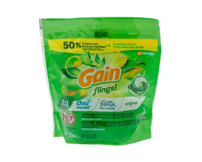 Gain Flings Laundry Detergent, 11PC - 223g