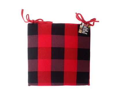 Coussin de chaise à carreaux - 38cmx38cmx3cm