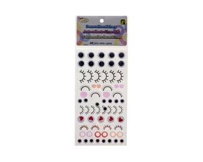 Googly Eyes Embellishment Stick, 62PC - 62 pk,19X10CM