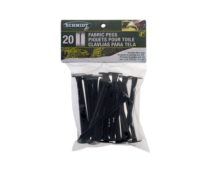 Plastic Garden Fabric Pegs, 20PC - 2.5X2.5X11.5CM