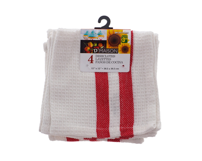 Paramount/Home Style Cotton Cloths - 4/8pk, 12" x 12"