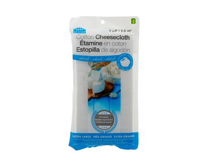 Natural Cotton Cheesecloth White - 2.5 m2