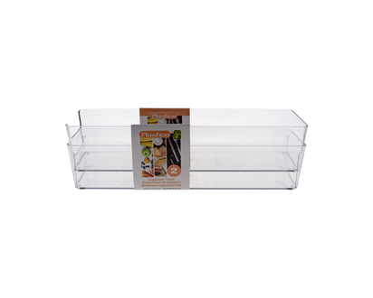 Plastic Organizer Trays, 2PC - 2pk 3.75"x11.6"x2.5"
