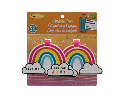 Pvc Novelty Luggage Tags, 2PC - 2pk