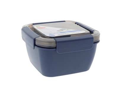 Boîte bento carrée en plastique - 1020 ML (34.5 OZ)