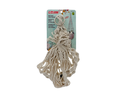 Cotton Macrame Hanger, Beads - 112cm