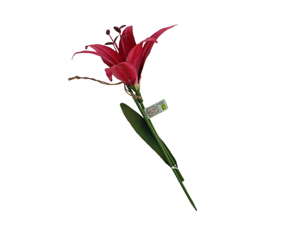 Metal Lily Flower Garden Stake - 73 cm