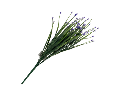 Stem Plastic Star Grass Bush - 35cm