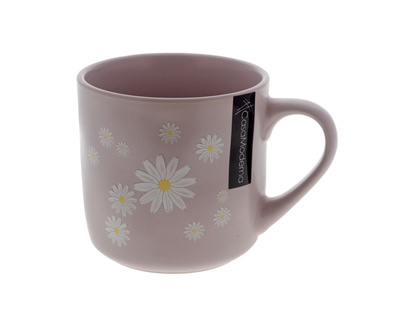 Stoneware Mug, Daisy Decal - 400ml