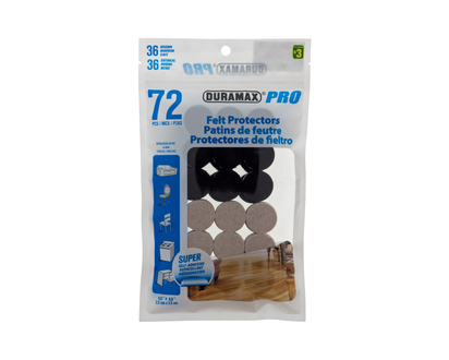 Self Stick Felt Pads, 72PC - 72ct