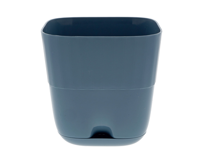 Square Self Watering Plastic Planter - 6"