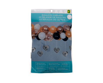 Wedding Balloon Garland Kit With  Heart - 12"