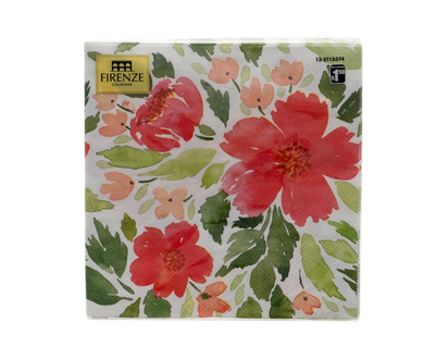 Watercolor Floral Lunch Napkins - 18ct