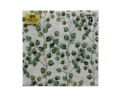 Leaf Patterned Luncheon Napkins - 20ct