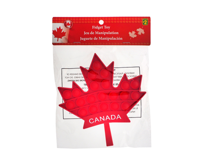 Souvenirs Canada Maple Leaf Toy Popper - 16.3cmx15.25cm
