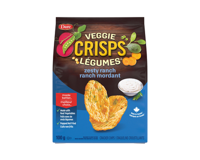 DARE 100g Veggie Crisps Zesty Ranch - 100g