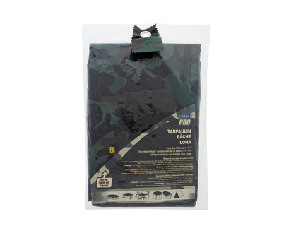 6x8ft Camo Printed Tarp - 6ftx8ft