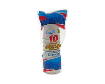 COGAN 10pk 8oz Double Wall Cups - 10pk/8oz
