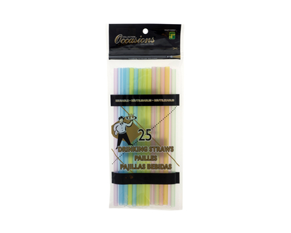 OCCASIONS 25ct Reusable Straws - 25 ct