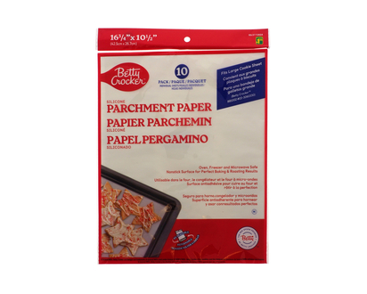 BETTY CROCKER 10pk Parchment Sheets - 10pk