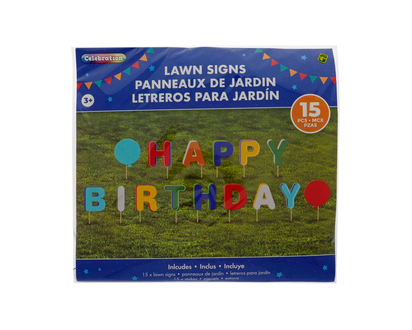 Make Your Own Happy Birthday Sticks - 14"/35.5cm