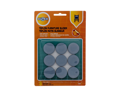 DUTEX 9pcs 1-1/8in Furniture Sliders - 1-1/8"/28mm