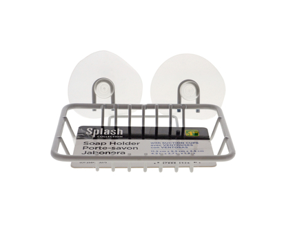 Wire Soap Holder w/ Suction Cups -  11.5 X 9.5 X 3.5 CM