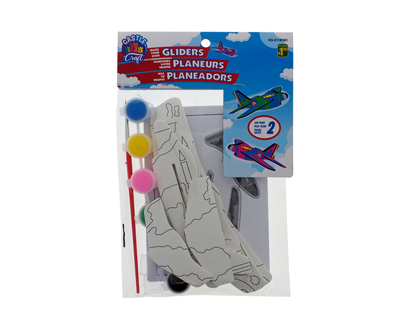 Paint your Own Airplane Gliders Kit 2pk - 2pcs