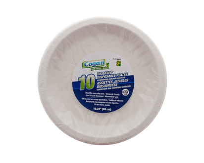 COGAN 10ct 10.25in Plastic Plates - 10pk/10.25"