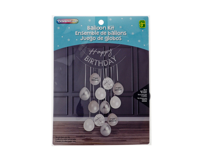 Hanging Birthday Balloons & Banner
