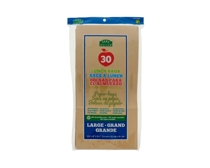 RAMA DESIGN 30ct Paper Lunch Bags - 31.4x15.5x10.1cm