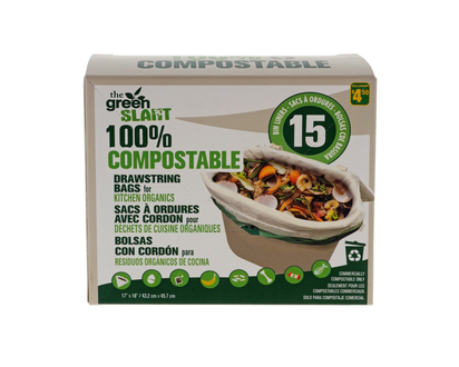 GREEN SLANT 15ct Compost Bags - 33cmx33cm