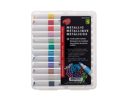 12pc Acrylic Paint Markers - 12pcs